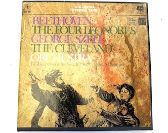 Cinta de carrete abierto antigua Beethoven George Szell Orquesta de Cleveland Las cuatro Leonoras