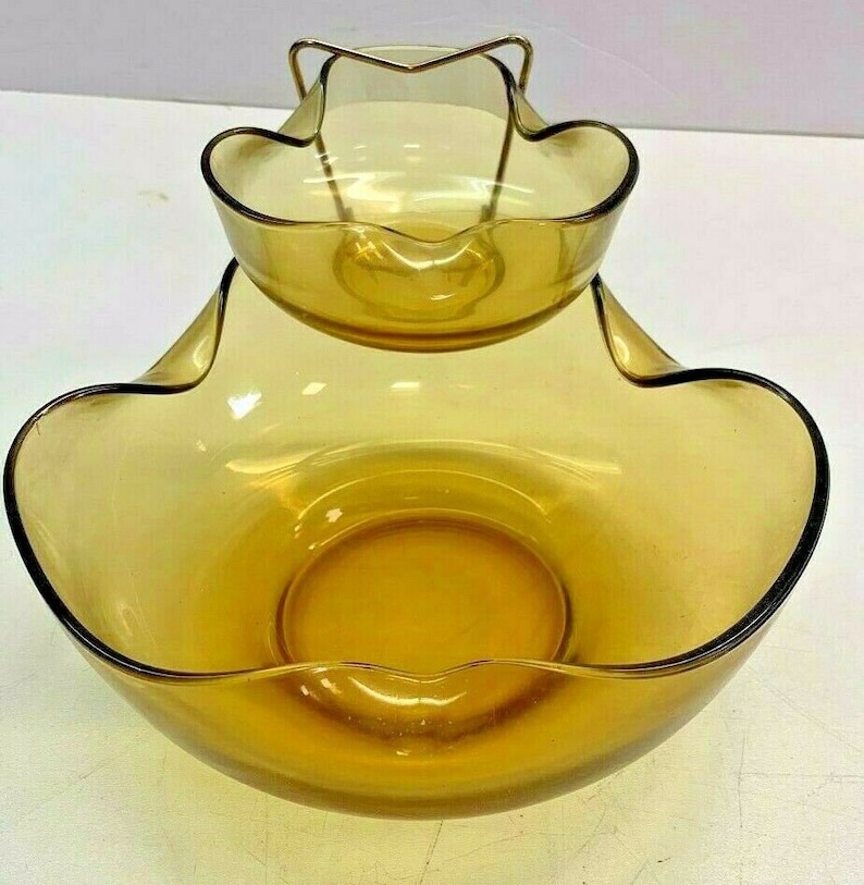 Anchor Hocking Accent Modern 3 Piece Chip and Dip Set With Box Etsy