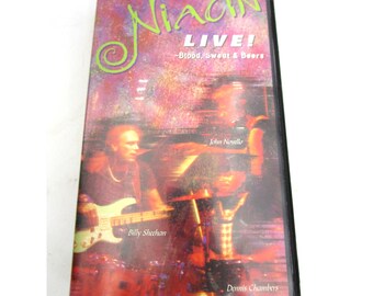 Vintage Lot of 2 VHS Niacin Live Blood Sweat Beers Billy Sheehan