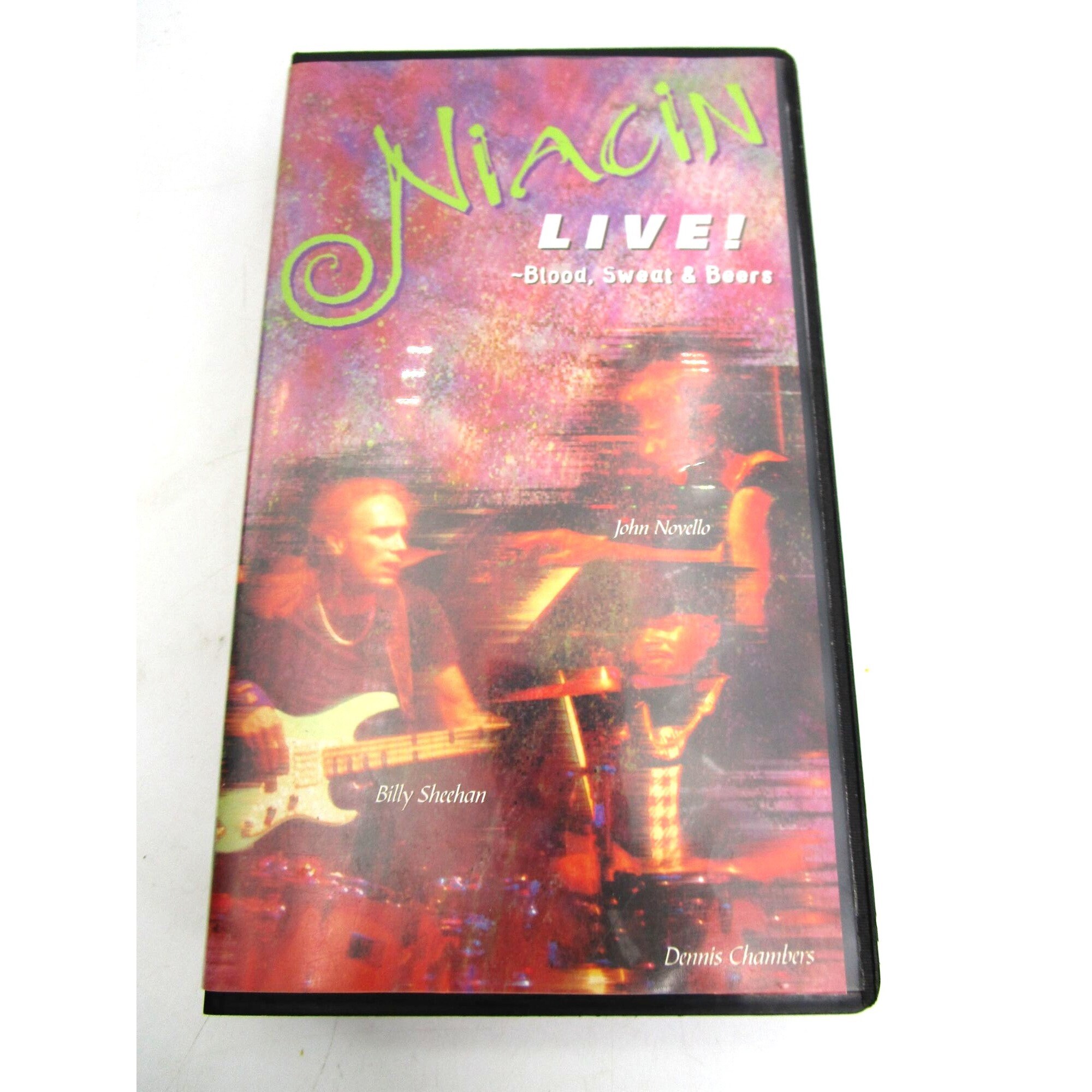 Vintage Lot of 2 VHS Niacin Live Blood Sweat Beers Billy Sheehan