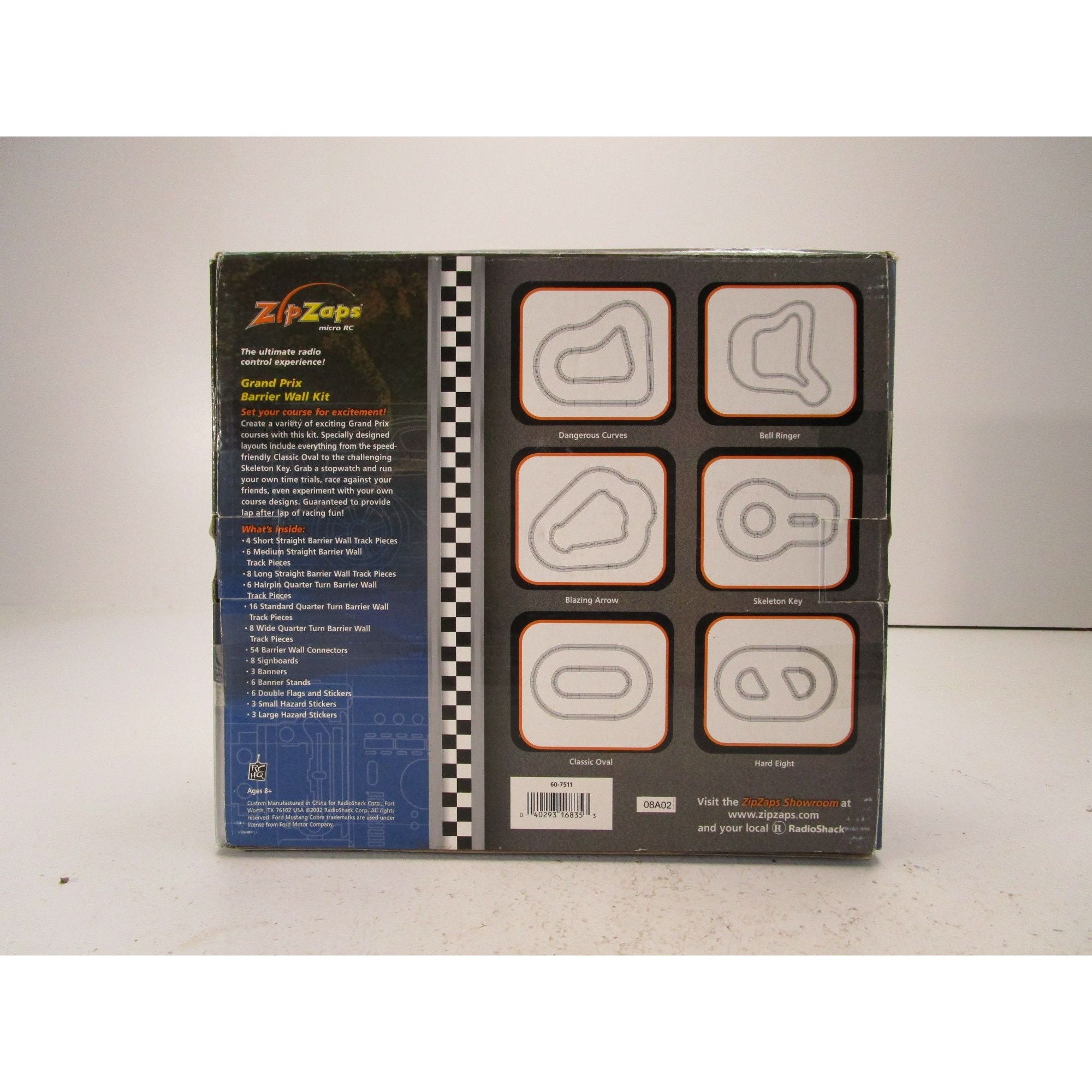 Vintage Zip Zaps Cars Race Track Grand Prix Barrier Wall Kit Radio