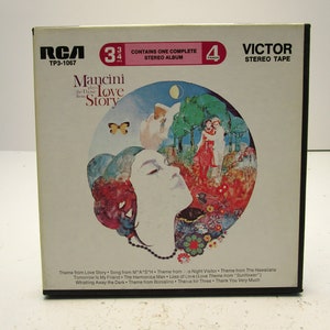 Mancini Plays The Theme To Love Story RCA TP3 1067 1970 4 track 3.75 IPS Reel to Reel image 1