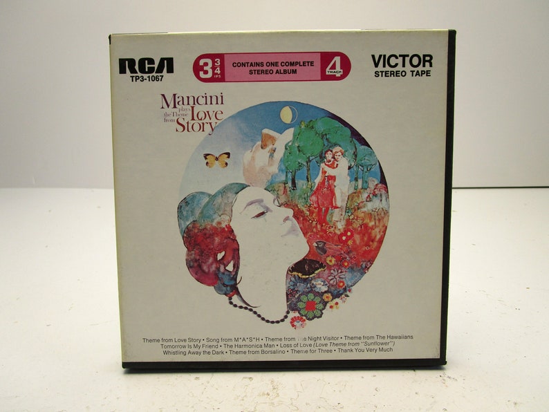 Mancini Plays The Theme To Love Story RCA TP3 1067 1970 4 track 3.75 IPS Reel to Reel image 1