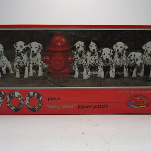 Vintage 80's Caeco Long Shot Dalmatian Puppy Jigsaw Puzzle Factory Sealed