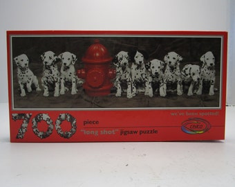 Vintage 80&#39;s Caeco Long Shot Dalmatian Puppy Jigsaw Puzzle Factory Sealed
