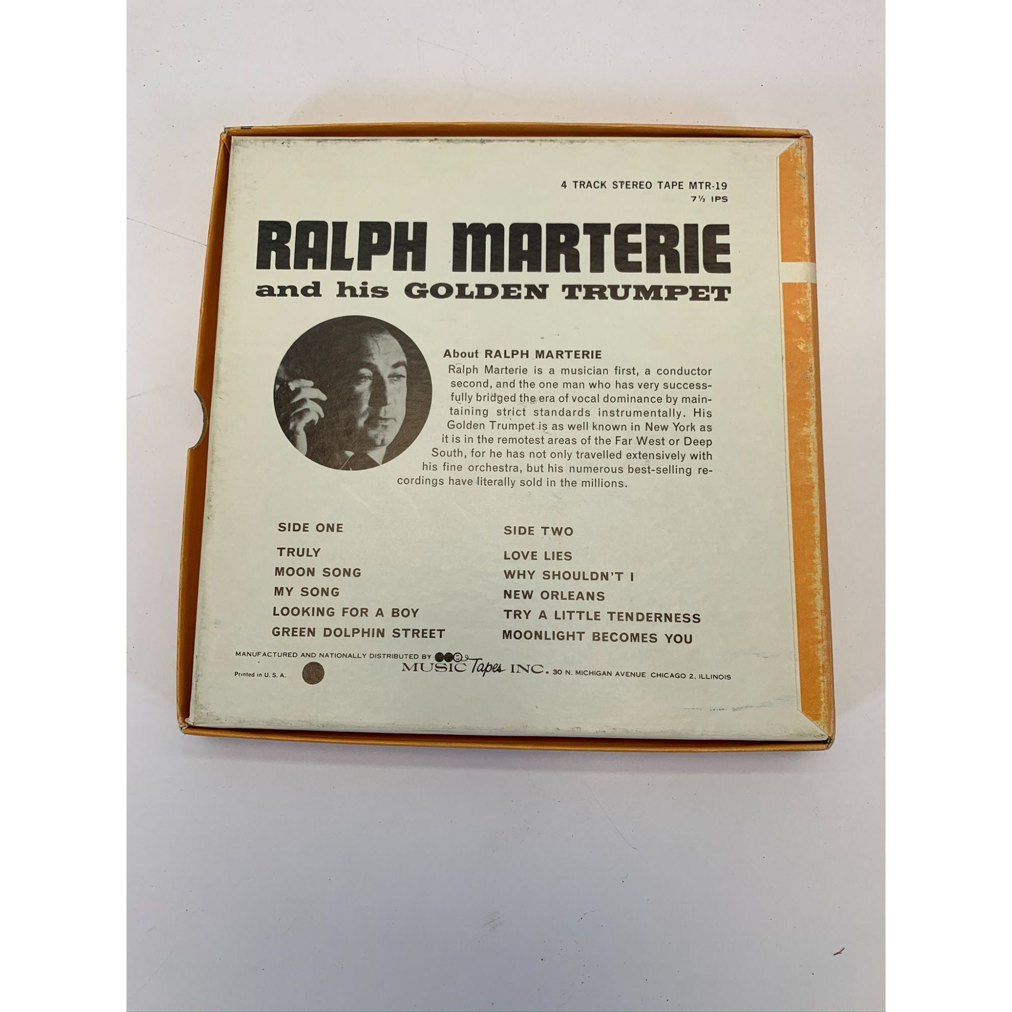 Rare Reel to Reel Tape Ralph Marterie His Golden Trumpet MTR 19