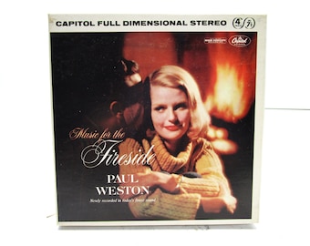 Paul Weston Música de carrete a carrete para la chimenea 1959 Cheesecake Capitol ST 1192 Reproducciones probadas