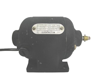 Motor eléctrico pequeño Westinghouse 957600A antiguo, 1/60 CV, CC-60, 100 voltios, 60 amperios