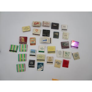 Vintage Collectible Matchbook Lot From Hotels & Restaurants