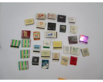 Vintage Collectible Matchbook Lot From Hotels & Restaurants