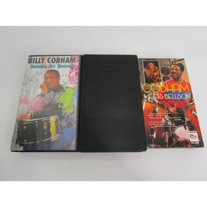 Vintage VHS Drum Instructional Videos VHS Tested Billy Cobham
