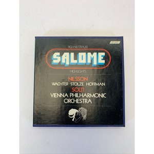 Rare Import Reel to Reel Tape Richard Strauss Nilsson Vienna Philharmonic Orchestra Salome Highlights