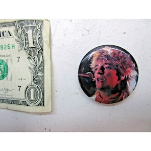 1970er Jahre Retro Pin Pinback Swag von Rod Stewart