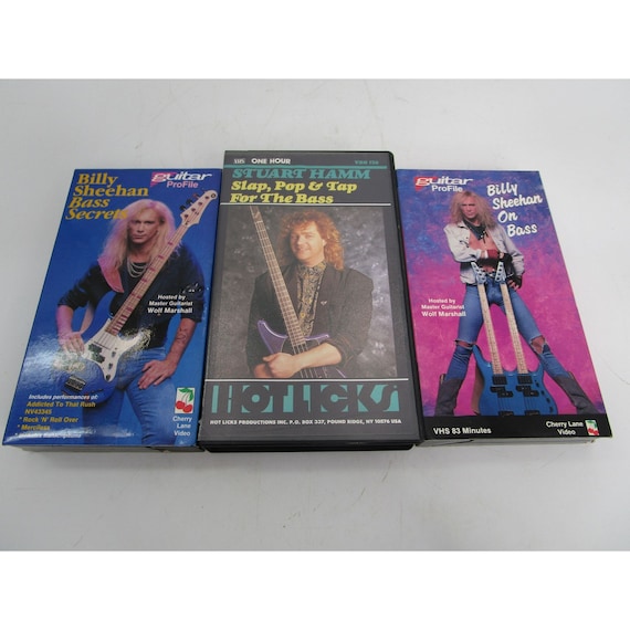 ビンテージ VHS ベースギター教則ビデオ 3枚セット ビリー