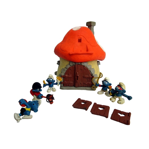 The Smurfs The Lost Village Smurfette's Mushroom House Figure