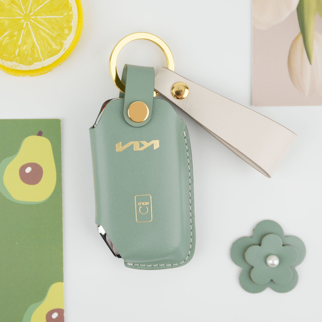 Handmade KIA Car Key Case,leather Car Key Cover, Keychain, Remote Key