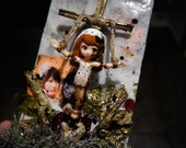 The Witches Bride - Dark Art Diorama - macabre art - creepy decor - horror art - goth style