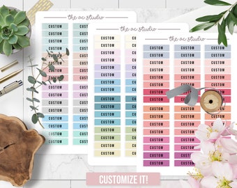 BUNDLE! CUSTOMIZE College Planner Stickers, Student Planner Stickers, Academic Planning Stickers, Set 4 (3 Sticker Sheets)