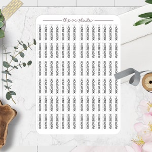 Clear School Planner Stickers, Student Planner Stickers, College Planner Stickers, Homework Stickers