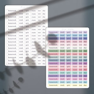 BUNDLE! College Planner Stickers, Student Planning Stickers, Academic Planner Stickers, Jewel Set (2 Sticker Sheets)