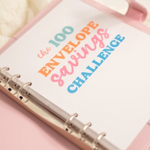100 Envelope Savings Challenge Binder / Sinking Funds Cash Stuffing / Cash Envelopes / Debt Payoff / 5000 Challenge / Savings Tracker