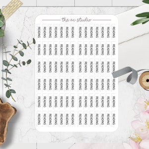 Clear School Planner Stickers, Student Planner Stickers, College Planner Stickers, Reading Stickers