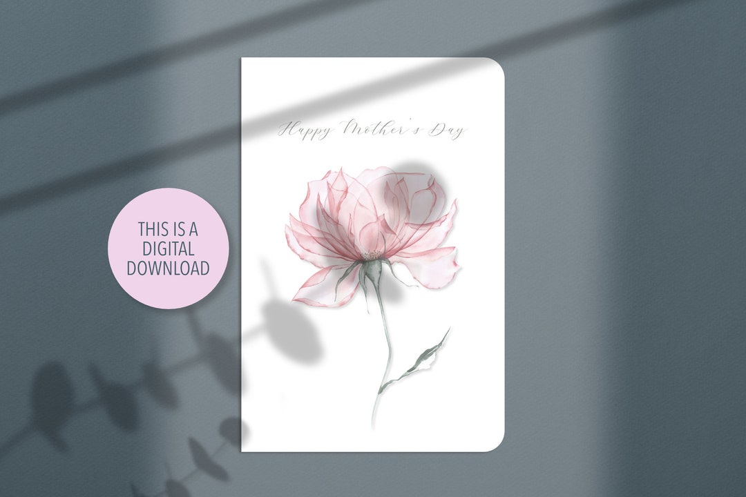 Printable Mother's Day Card, Download and Print Mother's Day Greeting ...