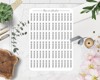 Clear School Planner Stickers, Student Planner Stickers, College Planner Stickers, No School Stickers