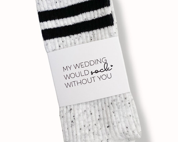 Bride & Bridal Party Socks heelswithfeels by BlissfulSocks on Etsy