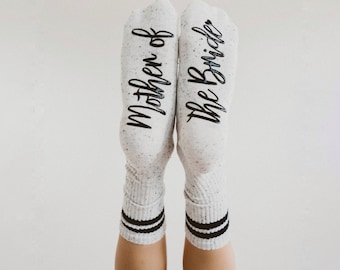 Mother of Bride Socks, Wedding Day Gift, Blissful Socks