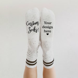 Custom Grippy Socks by Blissful Socks, Personalized Socks, Custom Socks, Pilates Studio Socks, Small Business Socks, Brand Socks, Non-Slip