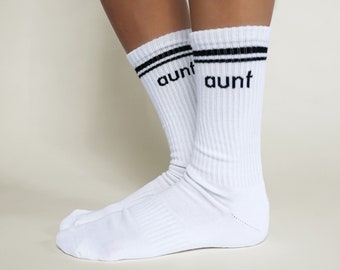 Aunt Socks, Aunt Gift, Blissful Socks, Pregnancy Announcement Idea for Aunt and Uncle