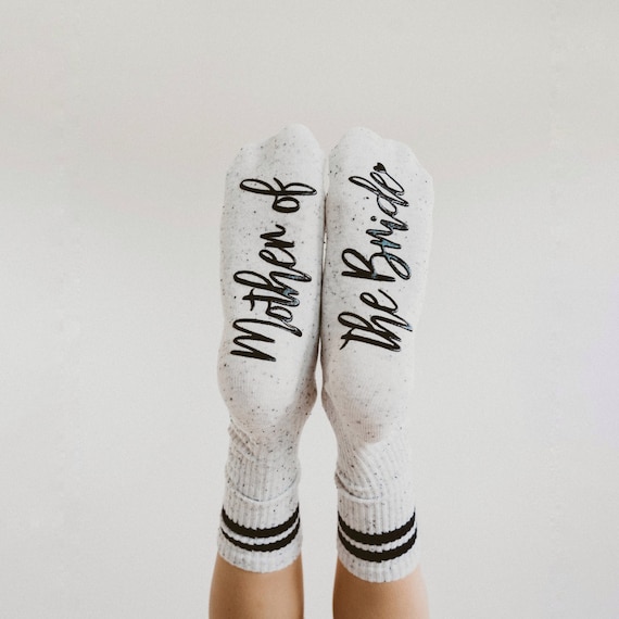 Mother of Bride Socks, Wedding Day Gift, Blissful Socks