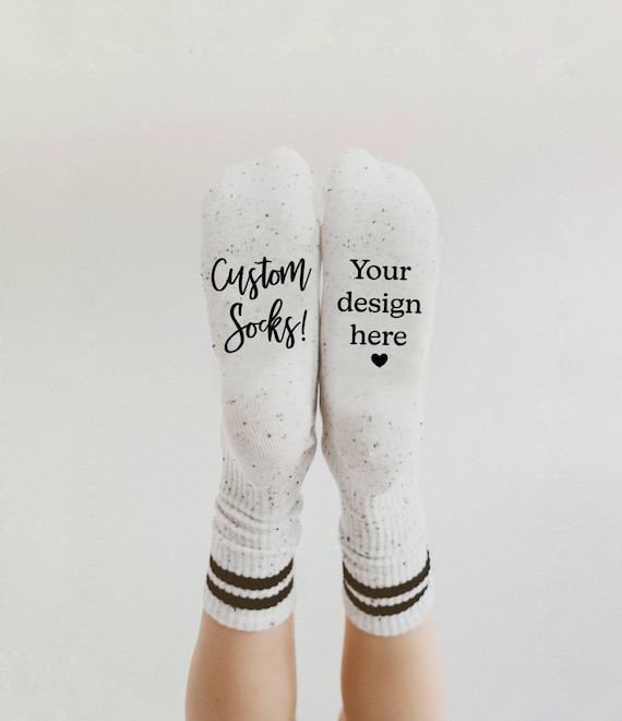 Custom Grippy Socks by Blissful Socks 55 Pairs, Personalized Socks