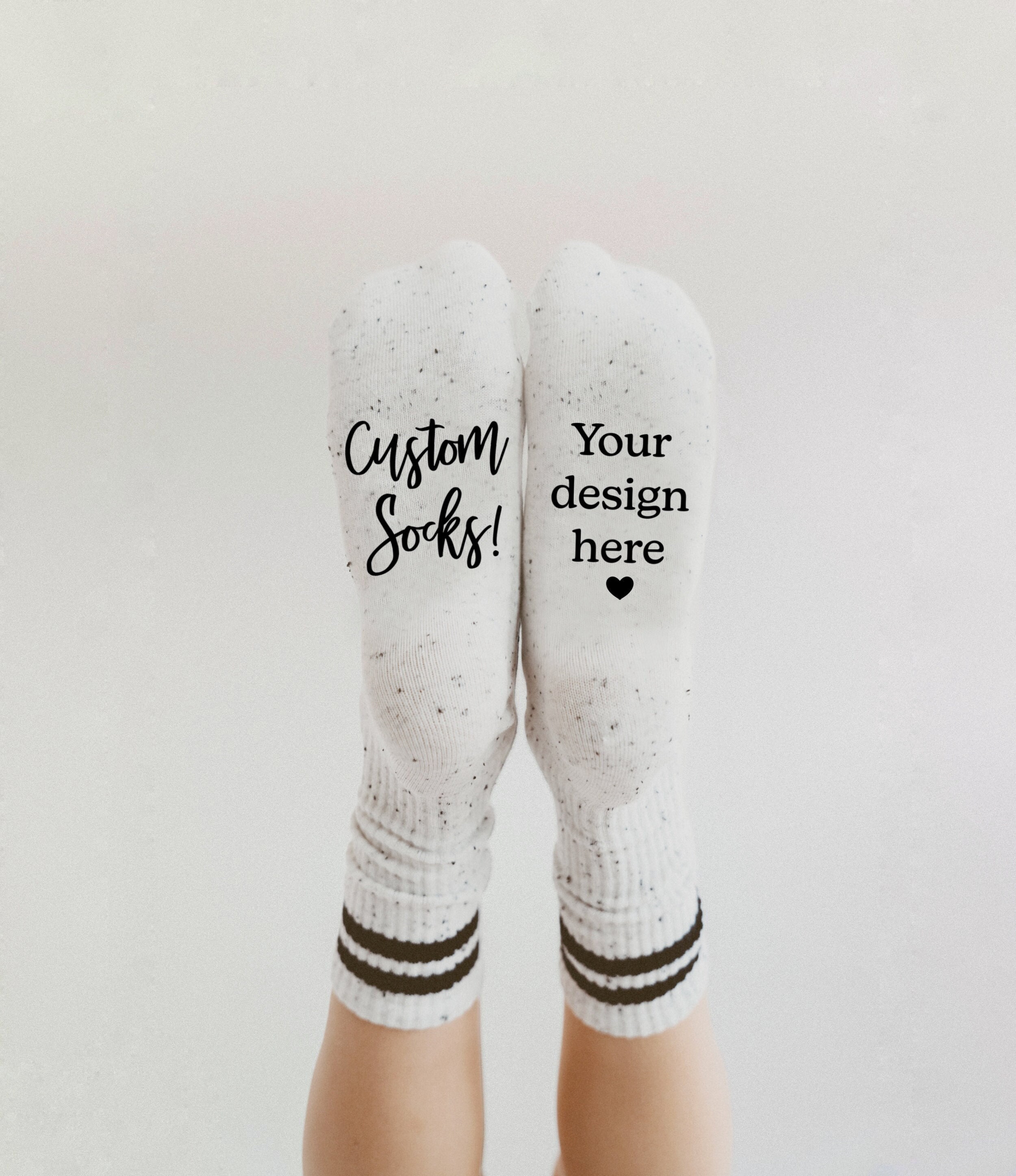 Design Your Own Custom Printed No Show Gripper Socks, Customized Cotton Gripper  Socks for Men and Women -  Canada