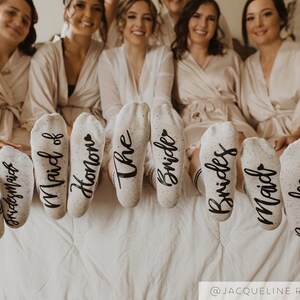 Junior Bridesmaid Grippy Socks, Junior Bridesmaid Thank you Gift, Junior Bridesmaid Proposal, Unique Jr Bridesmaid Gift image 3