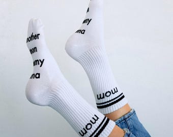 Matching Mom and Dad Socks, New Parent Gift with Grips