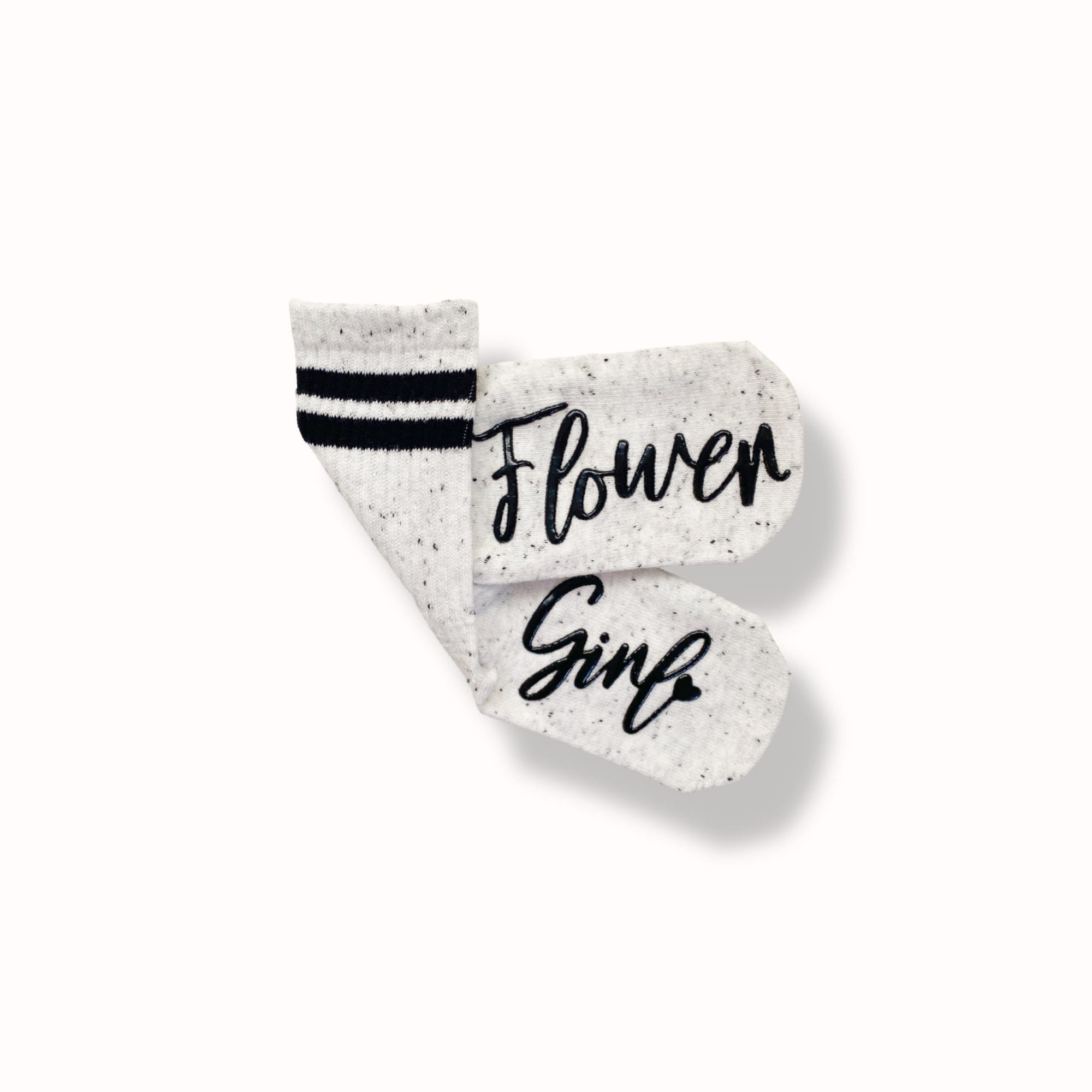 White Flower Girl Socks, Custom Toddler Socks, Thank You Gift for Flo…