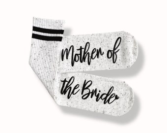 Mother of the Bride Socks, Wedding Gift Thank you for Mom, Mother Gift, Grippy Socks, Mother of the Groom