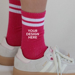 Custom Socks by Blissful Socks, Personalized Socks, Custom Socks, Pilates Studio Socks, Small Business Socks, Brand Socks image 2