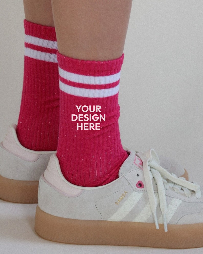 Custom Socks by Blissful Socks, Personalized Socks, Custom Socks, Pilates Studio Socks, Small Business Socks, Brand Socks image 2