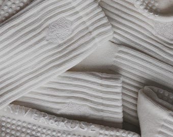 Blissful x River & Rose Soft White Cloud Dancer Pilates Grippy Socks