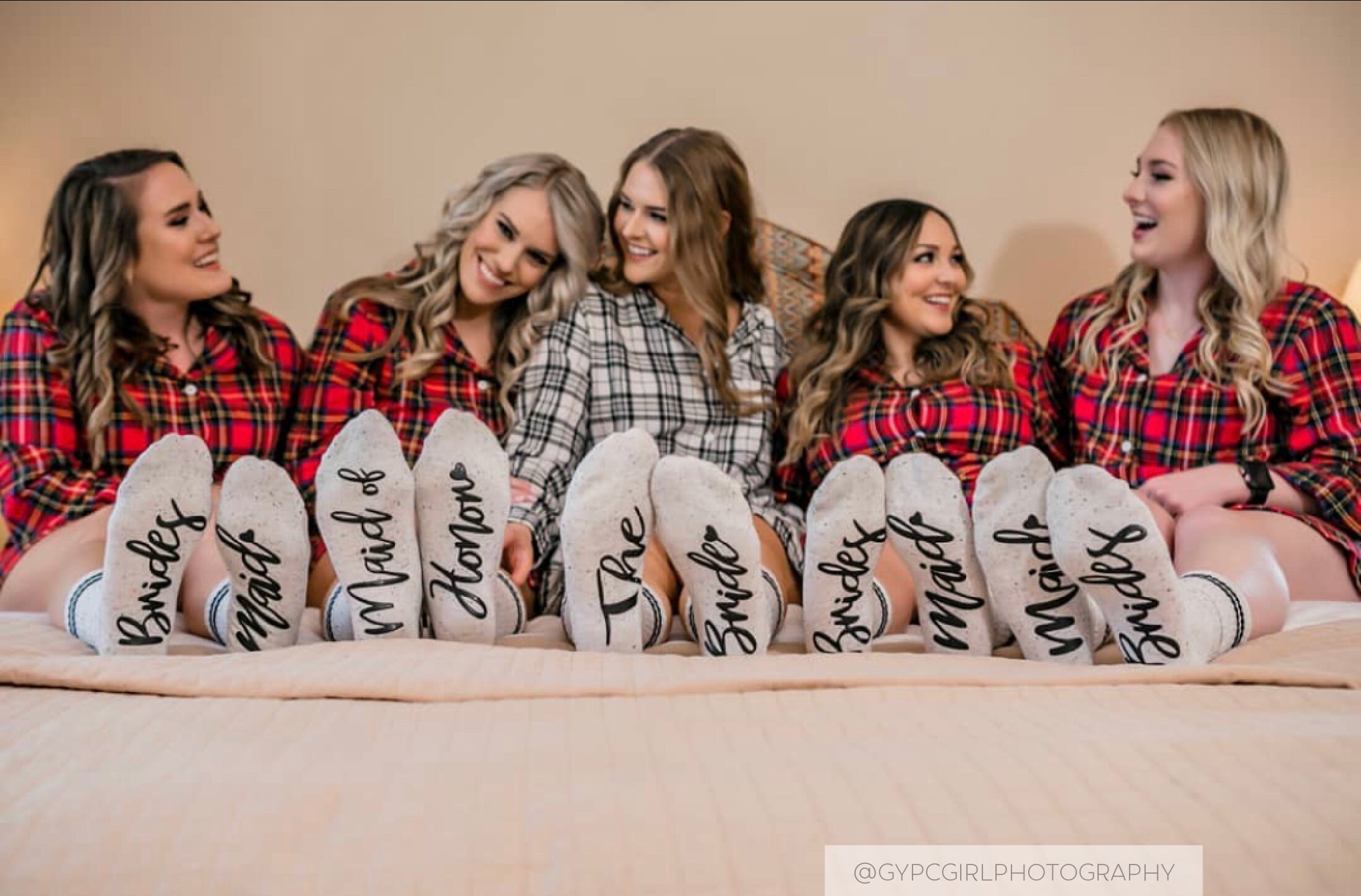 Unique Bridesmaid Proposal Gift, Bridesmaid Socks, Grippy Socks, Wedd…