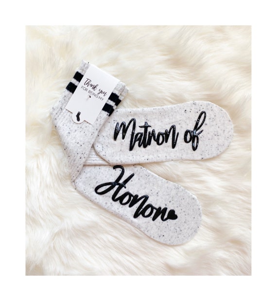 matron of honor socks