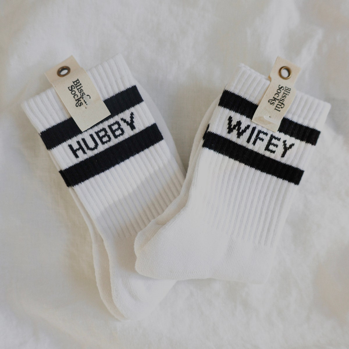 Wifey & Hubby Socks, Couple Wedding Gift, Engagement Gift, Bridesmaid Socks, Unique Gift for Couple, Newlywed Gift, by Blissful Socks - Etsy