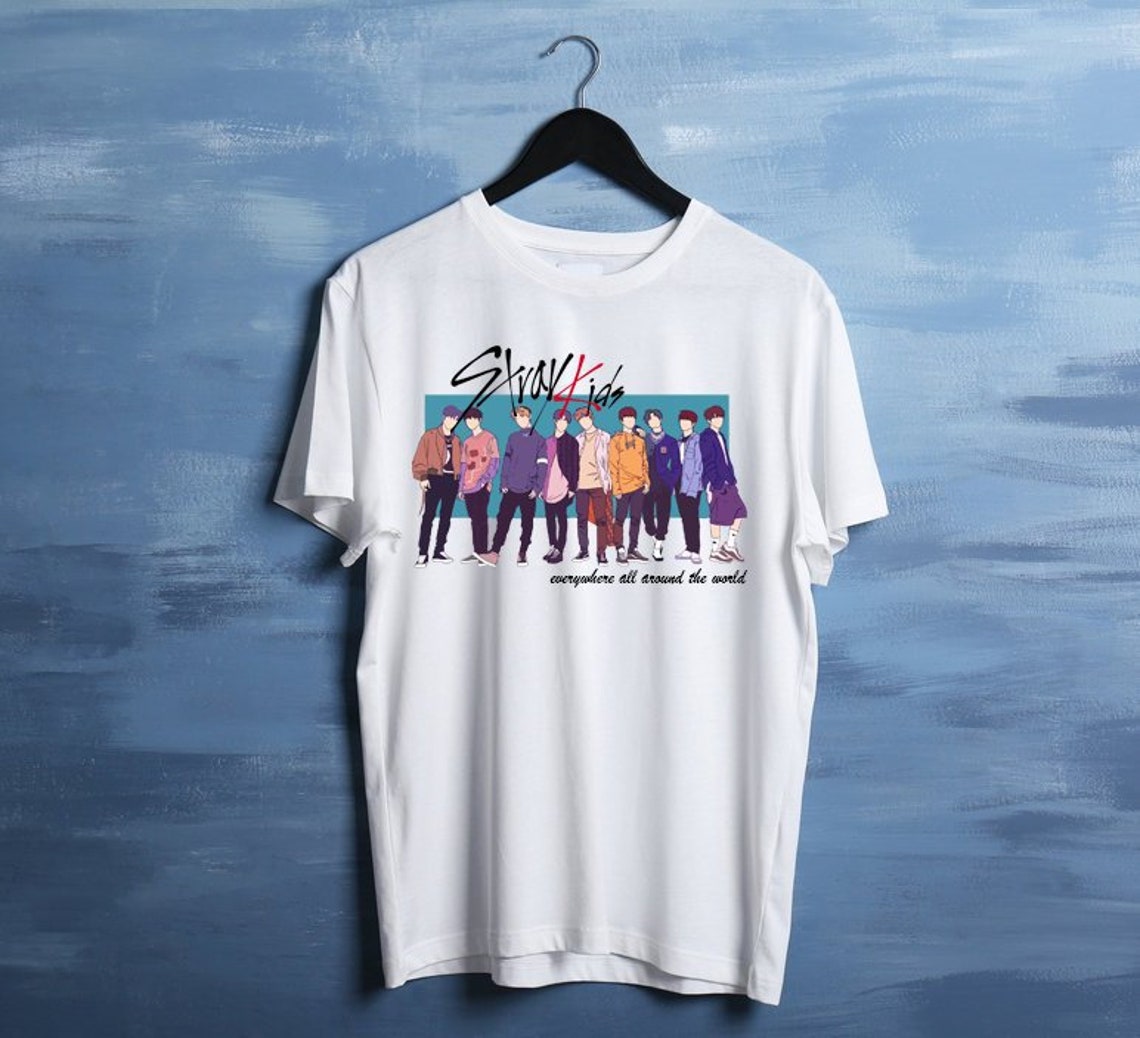 Stray Kids Kpop T-Shirt/Kpop Merch/stray kids shirt/Bangtan | Etsy