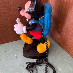 Vintage phone Mickey Mouse backpack novelty collectible telephone WORKS Bild 6