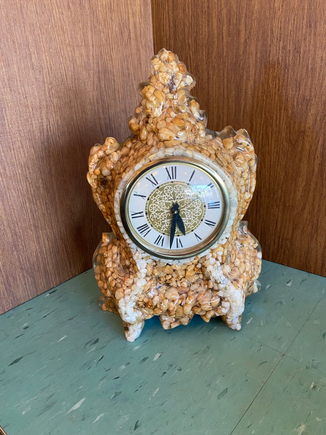 Vintage Vomit Clock Stone Resin Kitschy Oddity Tacky Etsy