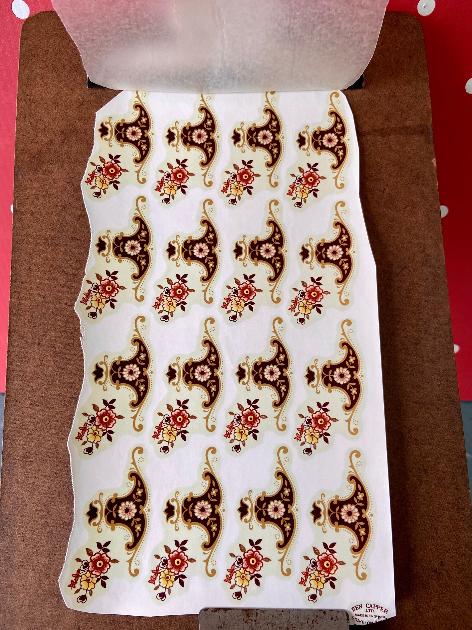 Vintage Ceramic Decals Transfers Water Slide Stokeontrent Etsy