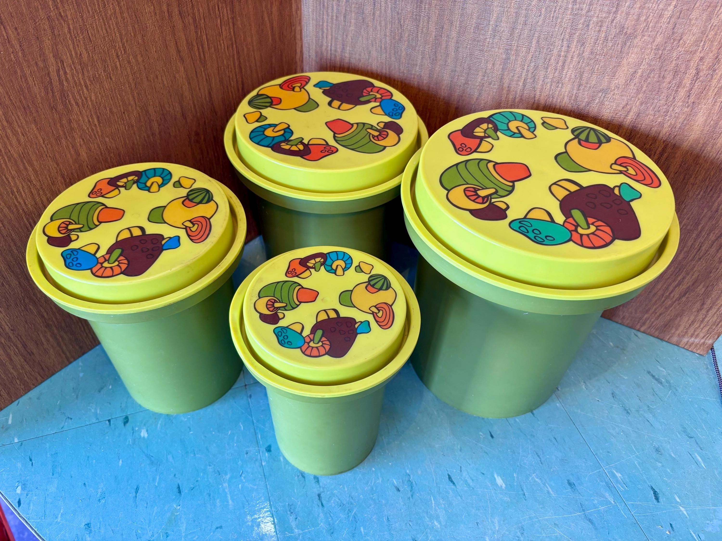 Rubbermaid Mushroom Canisters - Etsy